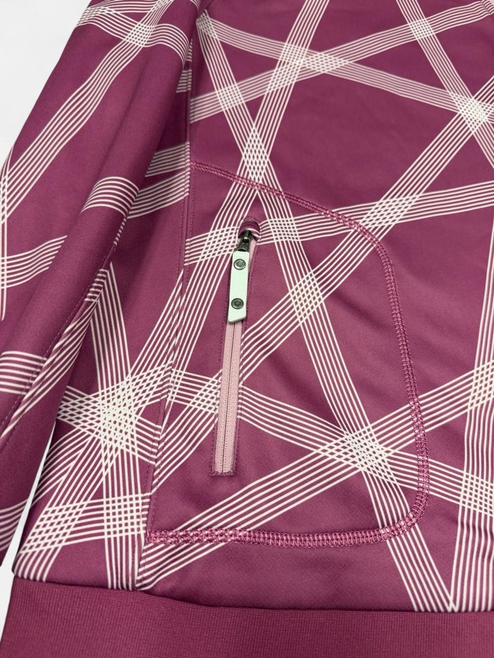 The North Face TNF Apex Hooded Zipped Striped Jacket Pink Sz Small - Picture 3 of 8